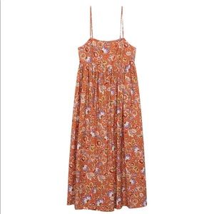Mango flowy maxi dress